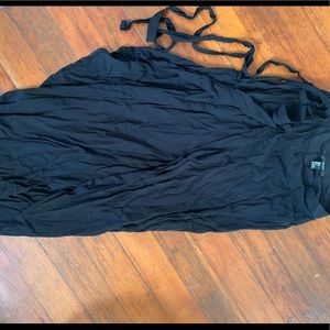 Black wrap skirt